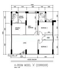 Blk 166 Hougang Avenue 1 (Hougang), HDB 4 Rooms #534259001